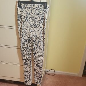 FP Movement Blue and Cream Leggings with Abstract Print